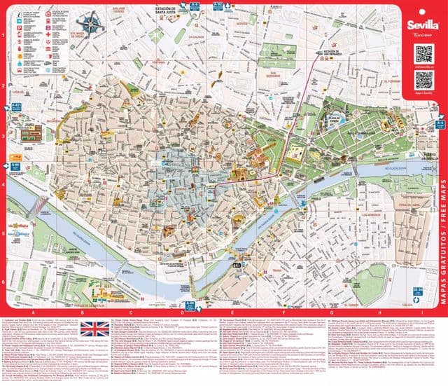 Mapa de vistas de Sevilla