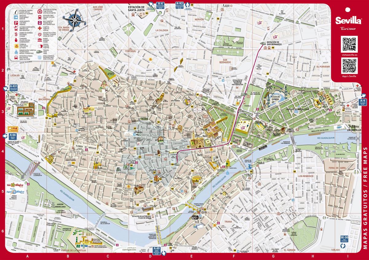 Mapa de calles de Sevilla